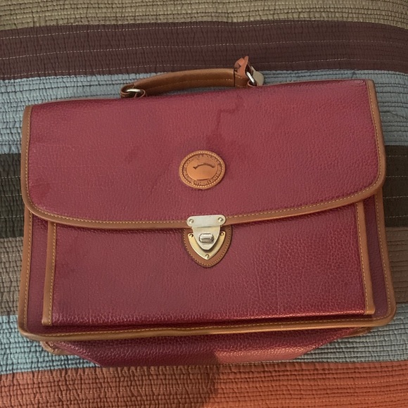 Dooney & Bourke Other - Dooney & Bourke Med/Soft Red Leather Briefcase